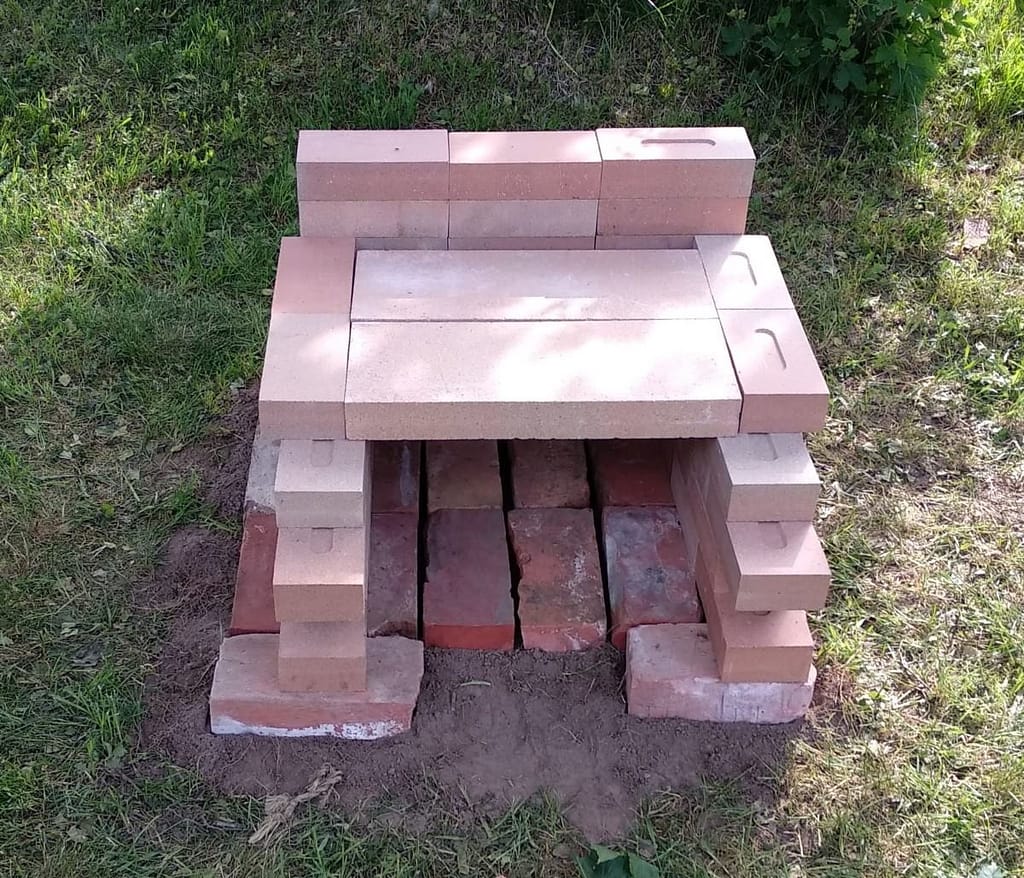 Failed attempt at building a brick pizza oven