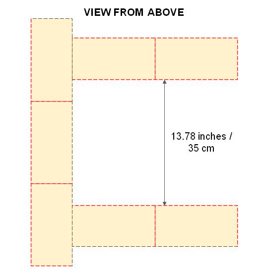 DIY pizza oven plans step 1 drawing